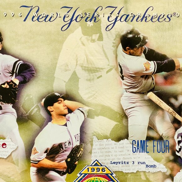 POSTER -New York Yankees. 1996 WORLD SERIES CHAMPIONS. Measures 14 x 11, - Picture 6 of 7